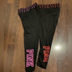 Ladies 2 Pack PINK Leggings size XL (Cart D-118)